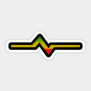 Ethiopian, Rasta Pulse T Shirt Sticker